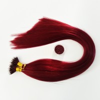 Best Selling #530 Red Double Drawn Human Hair Nano Hair Nano Hair Extensions